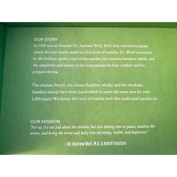 MATCHA KIT: Ceremonial Bowl, Bamboo Tea Scoop & Whisk, Handcrafted in Japan - Picture 11 of 15